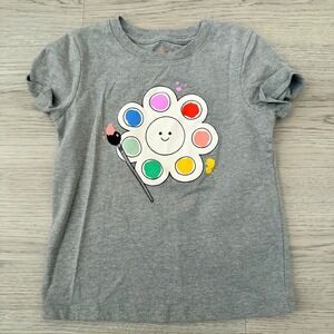 Cat & Jack Graphic T-Shirt Paint Art Kids 4T